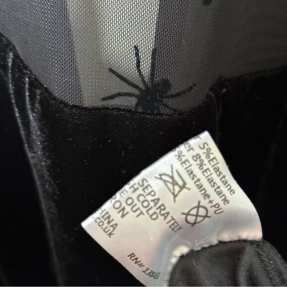 MODCLOTH x COLLECTIF Sucker For Spiders Velvet Dress Black - Picture 7 of 7
